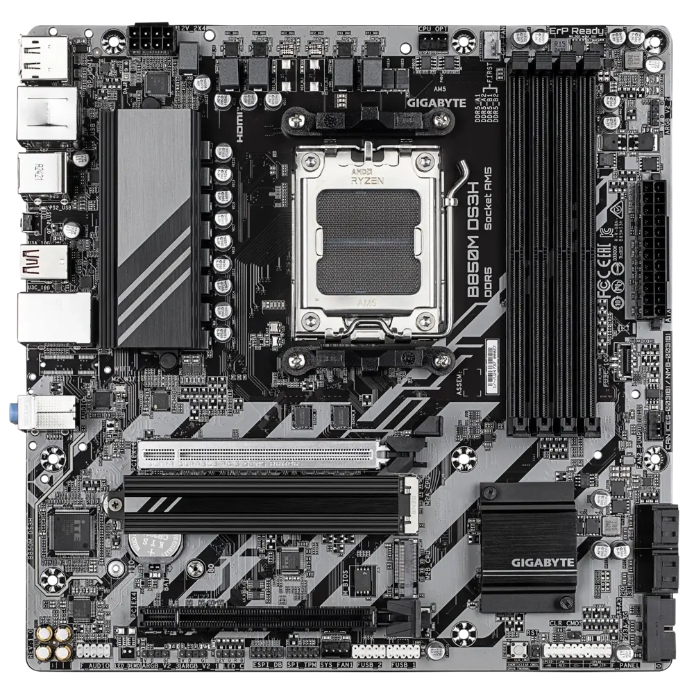 GIGABYTE B850M DS3H DDR5 GAMING MOTHERBOARD GIGABYTE B850M DS3H DDR5 GAMING MOTHERBOARD
